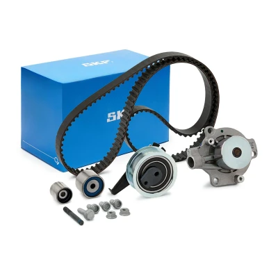 Abbildung von SKF VKMC 01279 1 Wasserpumpe + Zahnriemensatz mit Dichtungen ohne integrierten Abschaltkontakt 145 VOLKSWAGEN: Golf 7, 7 Variant, Sportsvan