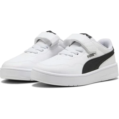 Abbildung von Puma Court Lally Unisex Sneaker low für Kinder, Größe: 34, White/black Schuhe