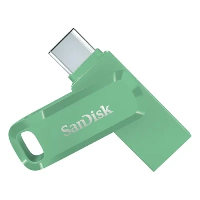 Abbildung von SanDisk Ultra Dual Drive Go USB Type C 64 GB (Android Smartphone Speicher, Anschluss, 150 MB/s Lesegeschwindigkeit, Nutzung als Schlüsselanhänger möglich) Absinth Grün