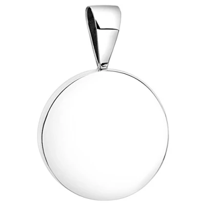 Abbildung von Nenalina Rund Anhänger für Damen Kette oder Halskette glänzend in 925 Sterling Silber, 361305 090