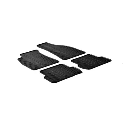 Abbildung von Gledring 0248 Fußmattensatz Gummi vorne und hinten 4 schwarz 750mm 550mm AUDI: A4 B7 Avant, Saloon, B6 SEAT: Exeo ST