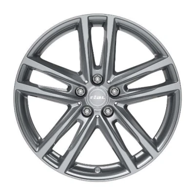 Abbildung von RIAL 5 loch 17Zoll 120mm Alufelge X10 gun metal grey 80730W37 9 Felge
