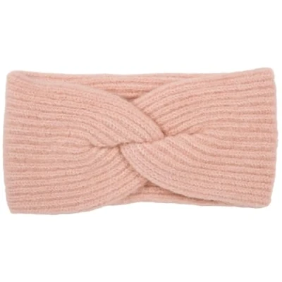 Abbildung von styleBREAKER Damen Strick Stirnband mit Twist Knoten und Rippenmuster einfarbig, warmes Winter Haarband, Headband 04026072, Farbe:Rose