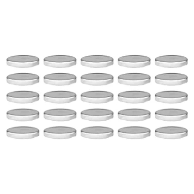 Abbildung von WELLGRO Einmachdeckel To 53 silber, Metall, Ersatzdeckel für Einmachglas verschiedene Mengen wählbar, Stückzahl:25 Stück