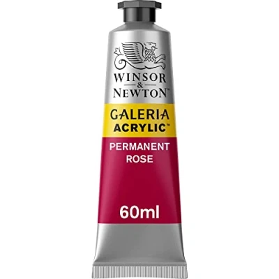 Abbildung von Winsor &amp; Newton 2120502 Galeria Acrylfarbe, hohe Pigmentierung, lichtecht, buttrige Konsistenz, 60 ml Tube Permanentrosa