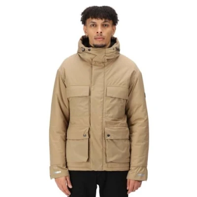 Abbildung von Regatta Herren Raylan Wasserdichter und atmungsaktiver Parka mit Thermoguard Isolierung, Kapuze mehreren Taschen