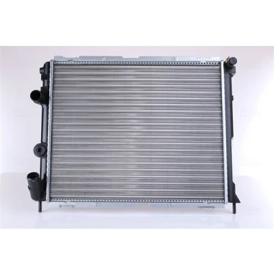 Abbildung von NISSENS 63886 Kühler, Motorkühlung Aluminium 480 400 28 Kühlrippen mechanisch gefügt RENAULT: CLIO 2, Kangoo I
