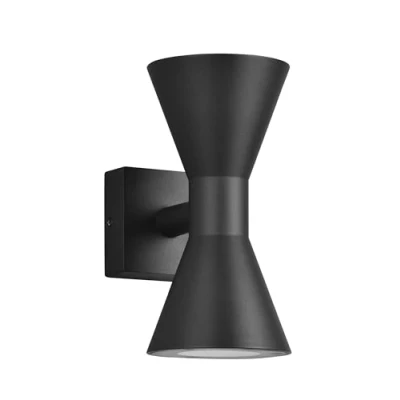 Abbildung von Trio Leuchten Außen Wandleuchte Ardas 212560232, Aluminium Druckguss Schwarz matt, exkl. 2x GU10