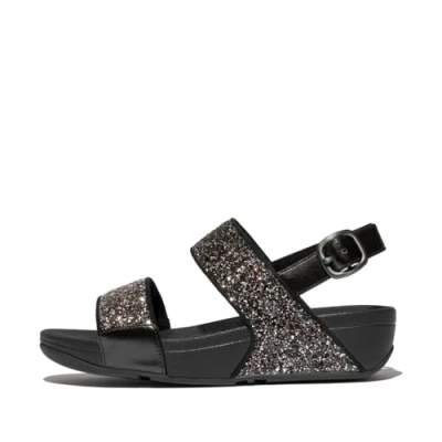 Abbildung von Fitflop Damen Lulu Multi Tonal Glitter Back Strap Sandale, Schwarz, 38 EU