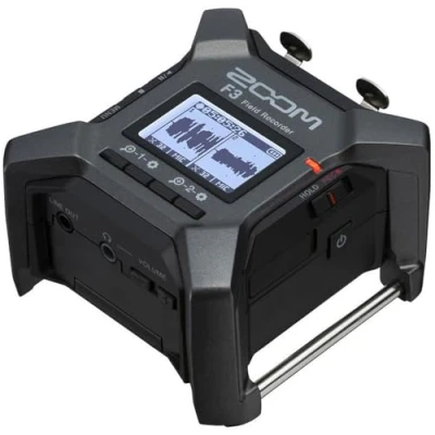 Abbildung von ZOOM F3 Field Recorder Kompakter 2 Spur Audiorekorder mit 32 Bit Float Aufnahme Für Podcasts, Interviews, Live Aufnahmen Anthrazit