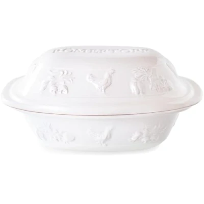 Abbildung von Römertopf Bräter RUSTICO für 4 Person 3 Liter Schmortopf mit Deckel aus Keramik Zum Schmoren, Braten und Dampfgaren Backofengeeignet