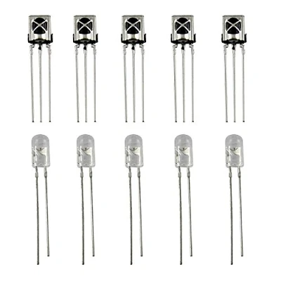 Abbildung von LAOMAO 5 Paar Infrarotdiode LED Infrared Diode Leuchtdioden IR Emission und Empfänger and Receiver