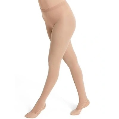 Abbildung von Capezio Damen Ultra Soft Transition Tight with Self Knit Waistband Ultraweiche Übergangs, Beige (Light Suntan), XXL