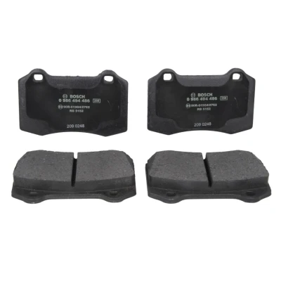 Abbildung von BOSCH 0 986 494 486 Bremsbelagsatz Low Metallic mit Anti Quietsch Blech FORD: Focus Mk1 Hatchback, SEAT: Ibiza 2, Córdoba I Saloon