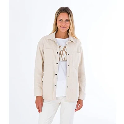 Abbildung von Hurley Damen W Oceancare Corduroy Overshirt Shirt, Olivegrün (Olive Night), M