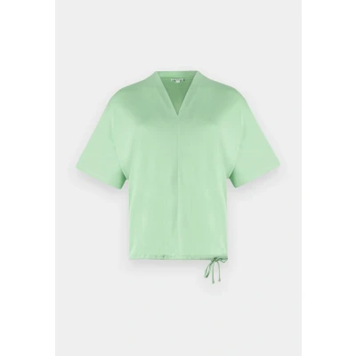 Abbildung von TOM Tailor V NECK Tshirt basic, Damen, Größe: Medium, True green