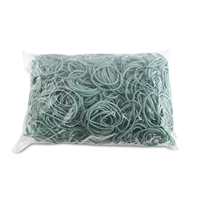 Abbildung von OFFICE PRODUCTS Gummibander Durchmesser: 50mm Farbe: Grün/Gewicht: 1000g 1 kg/Haushaltsgummi Gummiringe Gummi/Kautschuk 60% / Gummis für Zuhause Büro Schule