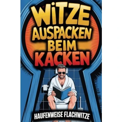 Abbildung von Witze auspacken beim Kacken Das lustige Klobuch mit haufenweise Flachwitzen, kuriosen Klo Fakten &amp; Gästebuch: perfektes Geschenk für Männer Frauen Humor!
