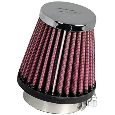 Abbildung von K&amp;N RC 1060 KFZ und Motorrad Universal Chrom Filter Rot