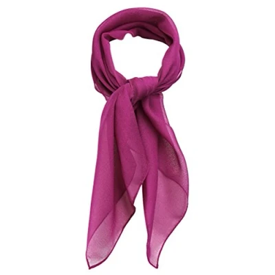 Abbildung von TigerTie Feines Damen Chiffon Nickituch in magenta einfarbig Uni Größe 58 cm x Tuch Halstuch Schal