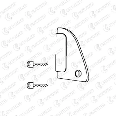 Abbildung von DT Spare Parts 5.60113 Türgriff rechts