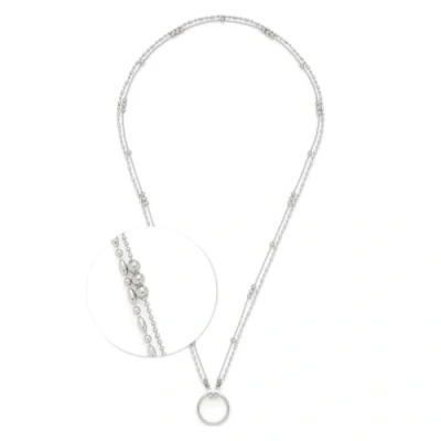 Abbildung von JEWELS BY LEONARDO Halskette Clip &amp; Mix Ilvi, lange Kette aus silberfarbenem Edelstahl, unterschiedlich geformte Edelstahlperlen, 70 72,4 cm Länge, Schmuck Geschenk, 024446