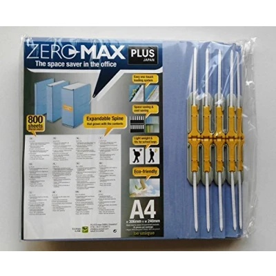 Abbildung von PLUS Japan, Zero Max Platzsparordner in Blau, 10er Pack (1x 10 Ordner)