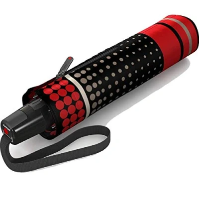 Abbildung von Knirps Regenschirm Fiber T2 Duomatic Rain Dots Granat