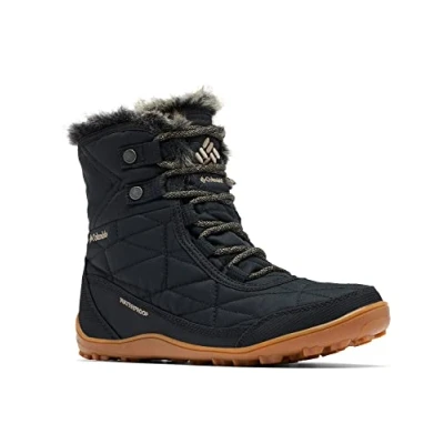 Abbildung von Columbia Minx Shorty III wasserdichte Schneestiefel für Damen, Schwarz (Black x Khaki II), 36 EU
