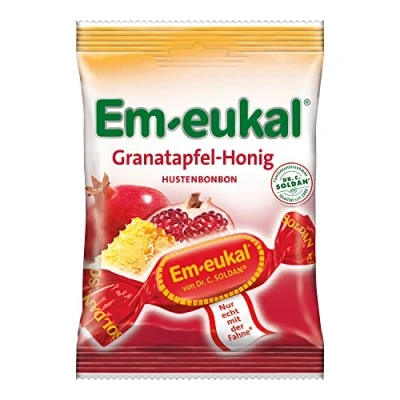 Abbildung von Em Eukal Bonbons Granatapfel honig zuckerhaltig