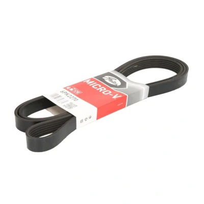 Abbildung von GATES Micro V 6PK2270 Keilrippenriemen 2270 6 Polyester, EPDM (Ethylen Propylen Dien Kautschuk) MERCEDES BENZ: C Class Saloon, E Saloon