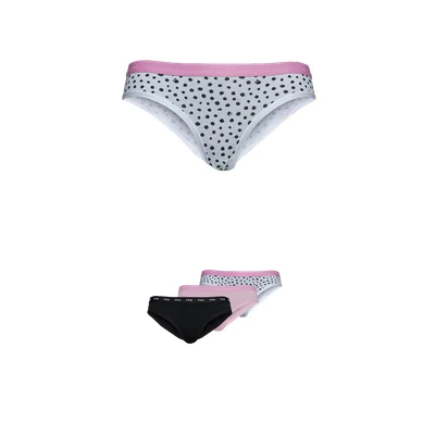 Abbildung von Fila Woman Brief 3 PACK Slip, Damen, Größe: Small, White/pink/black