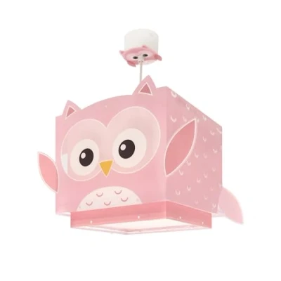 Abbildung von Dalber kinderlampe Pendelleuchte Hängelampe Little Pink Owl Rosa Eule