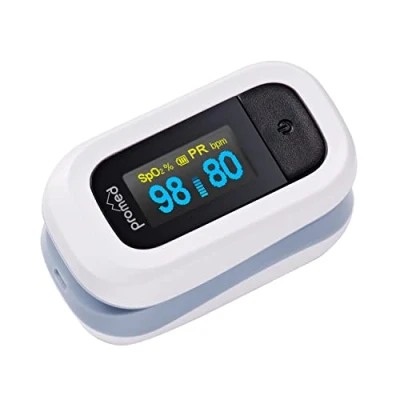 Abbildung von Promed Pulsoximeter PM 200 Pro, Einfache Messung von Herzfrequenz &amp; Sauerstoffsättigung im Blut, Fingerpulsoximeter mit OLED Display Abschaltautomatik