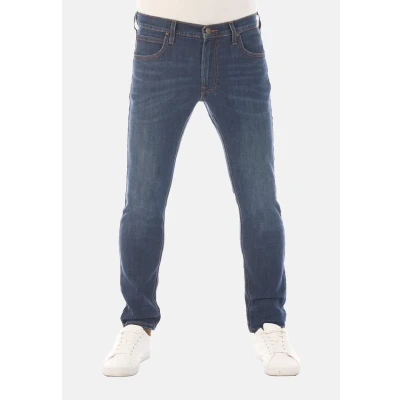 Abbildung von Lee Herren Jeans Luke Slim Fit Hose Schwarz Tapered Männer Jeanshose Baumwolle Denim Stretch Black w30, Farbe: Dark (LSS2SJPH3), Größe: 30W / 30L