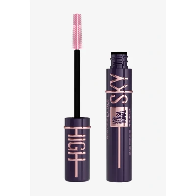 Abbildung von Maybelline New York Lash Sensational Cherry Sky, dunkelviolette Mascara für ein auffälliges Augen Make Up, Extreme Länge &amp; volles Volumen, Intensiver Look, Sky High, 7 ml