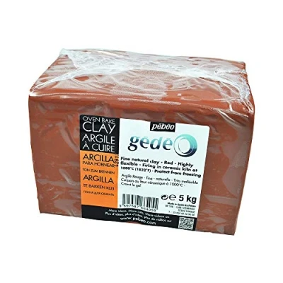 Abbildung von PEBEO 766405 Roter Backton Gedeo, Brot 5 KG, Ton, 5kg, 5000