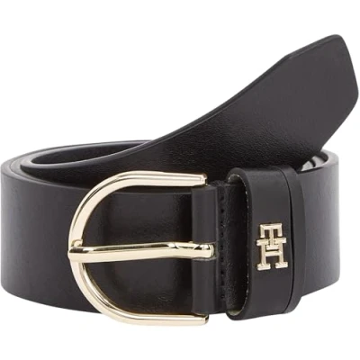 Abbildung von Tommy Hilfiger Damen Gürtel Essential Effortless 3,5 cm mit Dornschließe, Schwarz (Black), 120