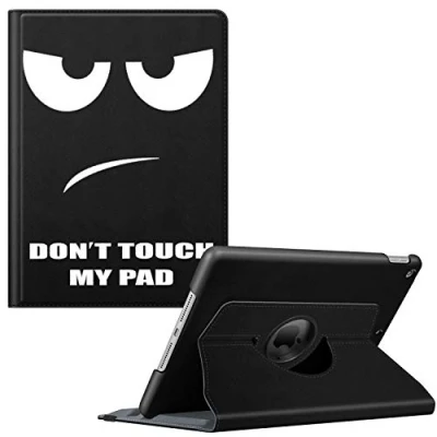 Abbildung von Fintie Hülle für iPad 10.2 Zoll 9.Generation / 8. Gen 7. (Modell 2021/2020/2019) mit Pencil Halter 360 Grad Rotierend Stand Schutzhülle Cover Auto Schlaf/Wach Funktion, Don&#039;t Touch