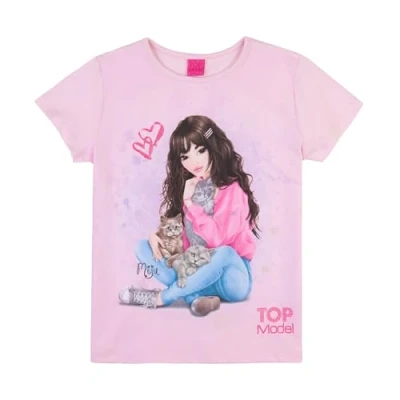 Abbildung von TOPModel Mädchen T Shirt mit Miju 75011 rosa, Größe 164, 16 Jahre