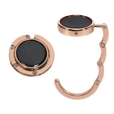 Abbildung von kwmobile Taschenhalter für Tisch 2x Faltbare Antirutsch Handtaschenhalter Haken Taschen Aufhänger Geschenkidee Gadgets Frauen Taschenhaken Set