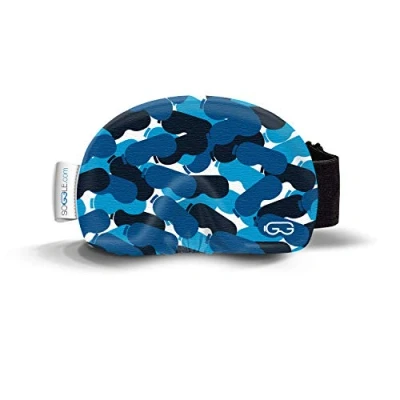 Abbildung von Soggle Skibrillen Schutz Überzug aus Mikrofaser (one Size), Farbe:Camouflage 03 Blue
