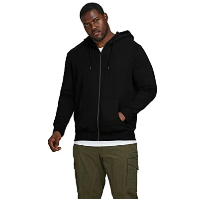 Abbildung von Jack &amp; Jones Jjebasic ZIP HOOD Sweatjacke, Herren, Größe: 8XL, Black