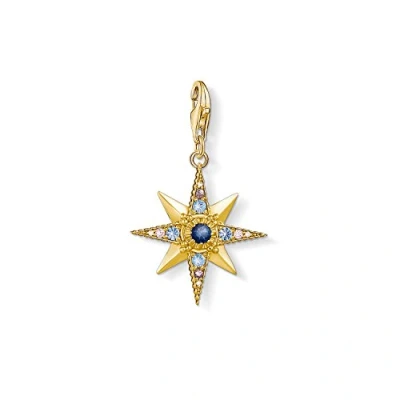 Abbildung von Thomas Sabo Damen Charm Anhänger Royalty Stern Club 925 Sterling Silber 1714 959 7