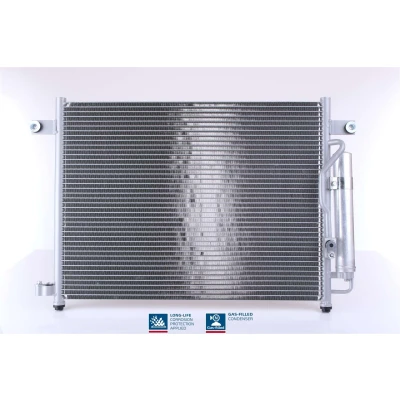Abbildung von NISSENS 94640 Klimakondensator mit Trockner Aluminium 540 R 134a CHEVROLET: Aveo / Kalos Hatchback