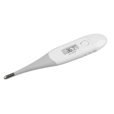 Abbildung von Ecomed by medisana TM 60E digitales Fieberthermometer, wasserdichtes Thermometer mit flexibler Spitze, praktischer Speicherfunktion, für Babys, Kinder und Erwachsene