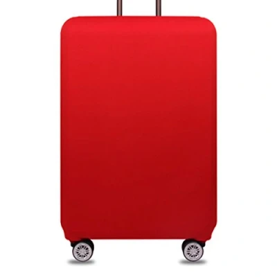 Abbildung von YianBestja Elastisch und Einfarbig Kofferhülle Koffer Abdeckung Schutzhülle Kofferschutzhülle Kofferbezug Luggage Gepäck Cover mit Band Klettverschluss (Rot, XL (29 32 Zoll))
