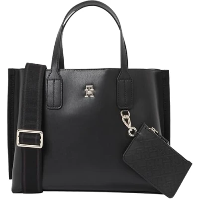 Abbildung von Tommy Hilfiger Damen Tote Bag Tasche Distinct Mini Klein, Schwarz (Black), Einheitsgröße