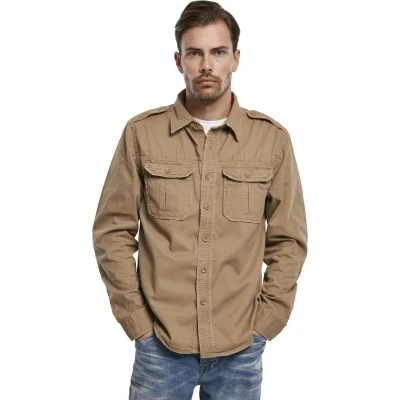 Abbildung von Brandit Vintage Hemd Camel, Herren, Größe: XXL, Camel