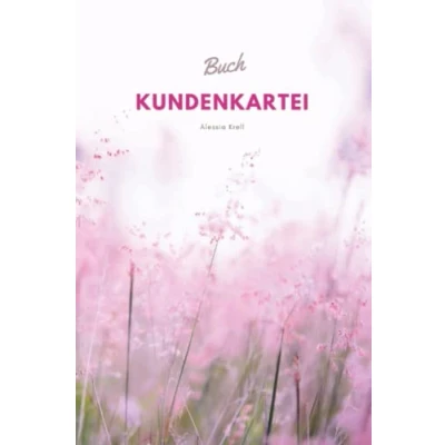 Abbildung von Kundenkartei Buch für Nagelstudio, Kundenkarteibuch Kosmetik, Adressbuch Kunden Wimpernverlängerung, Kundenadressbuch Friseur, mit Register, 1 ... Name, Adresse, Behandlung , Bemerkung